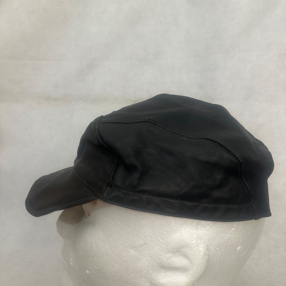 Handmade Leather Ball Cap One size fits most with rear stretch strap  High end - Picture 3 of 6